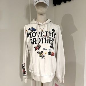 Dsquared2 vintage white hoodie